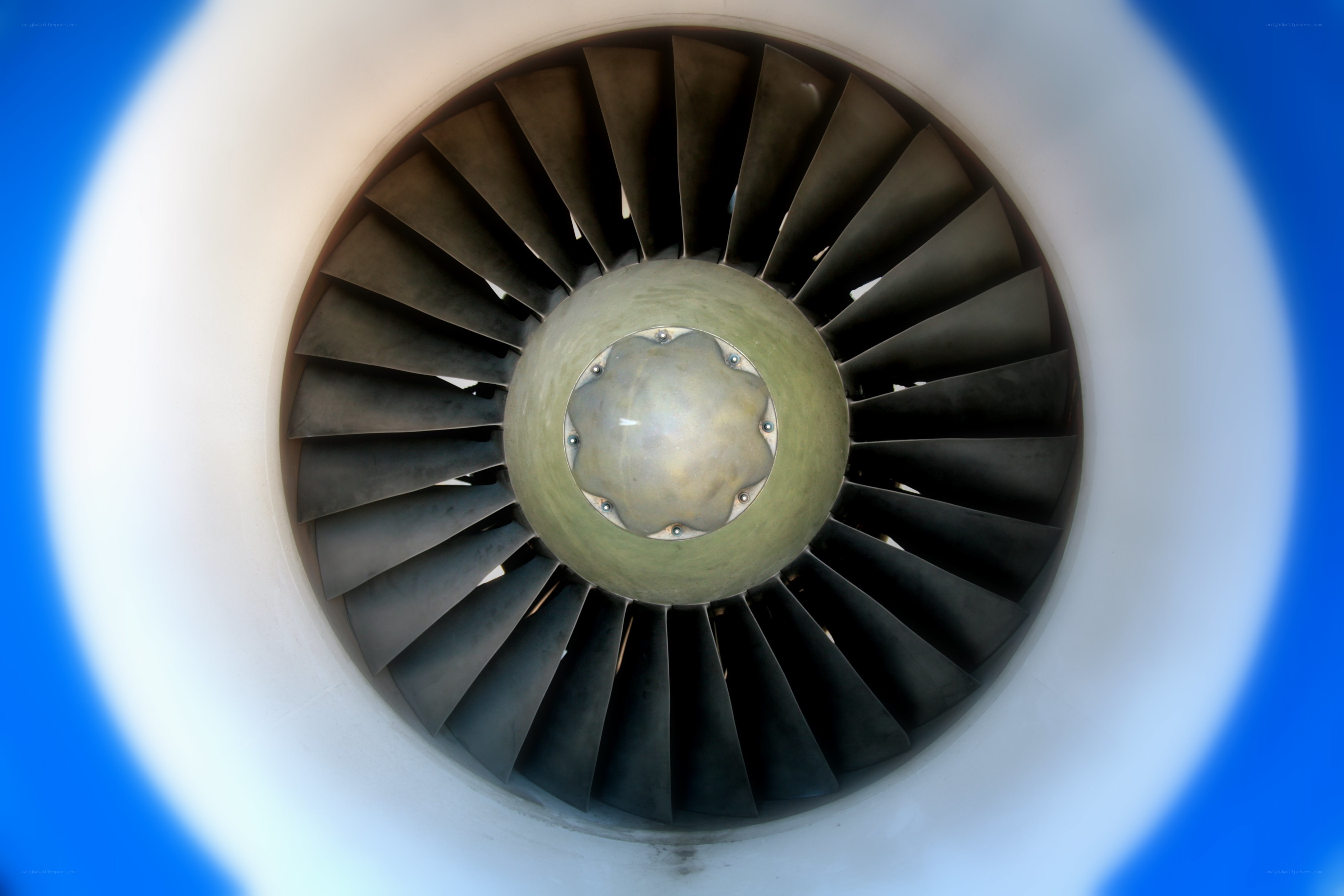 jet engine fan view