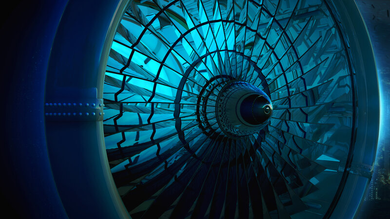 Jet Engine Interior
