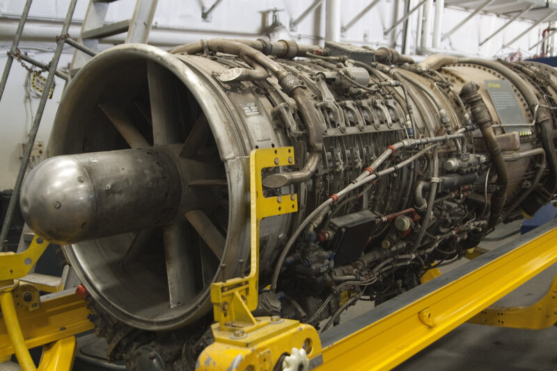 Jet Engine on Display — Gray