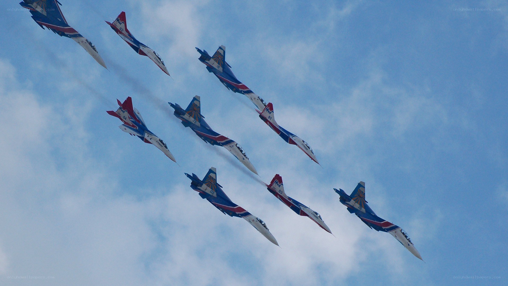 Jet fighter aerobatic team