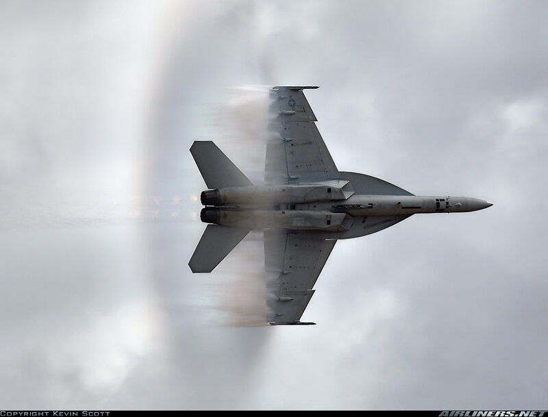 jet fighter breaking sound barrier
