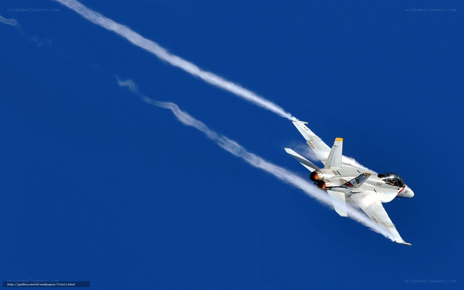 jet fighter in blue sky