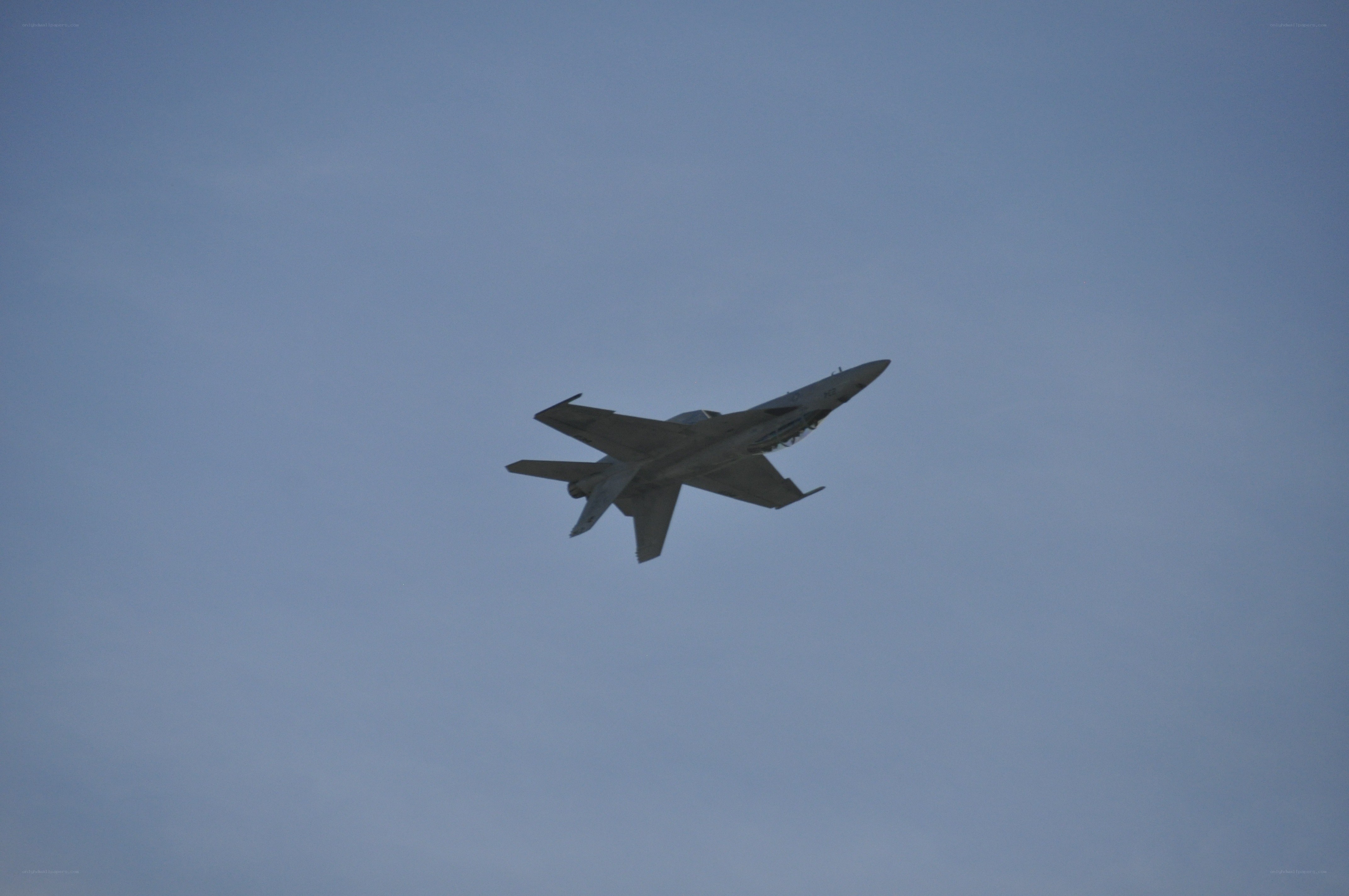 jet fighter in flight