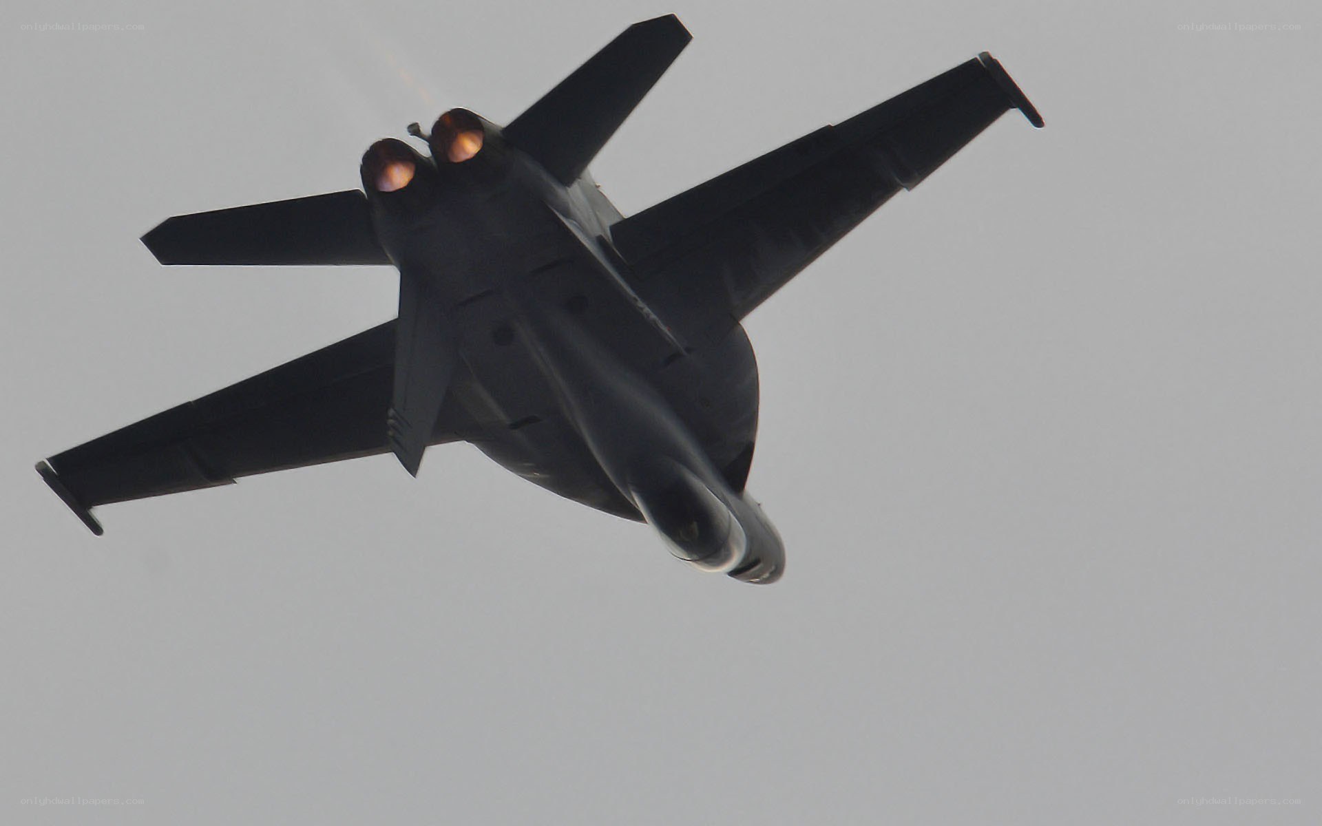 jet fighter in flight