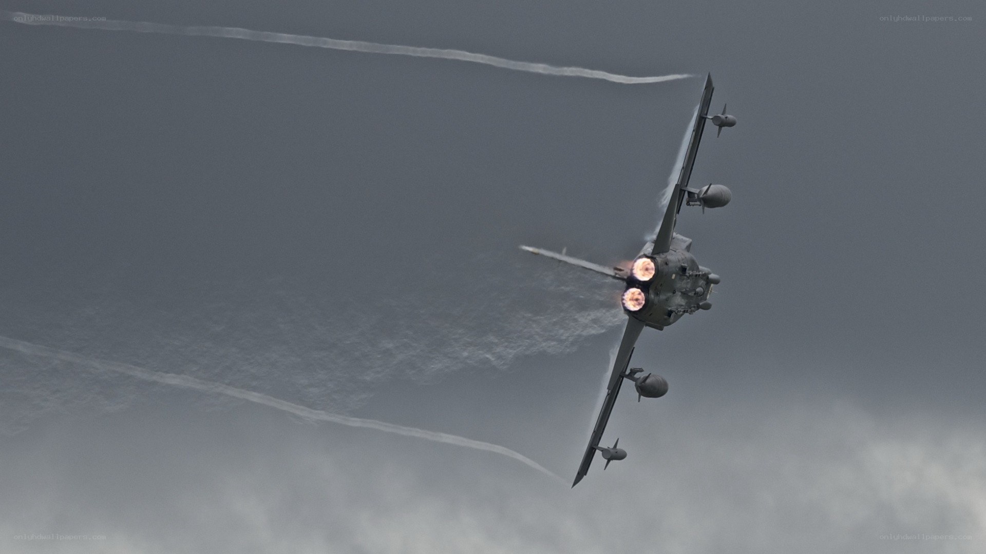 jet fighter in flight