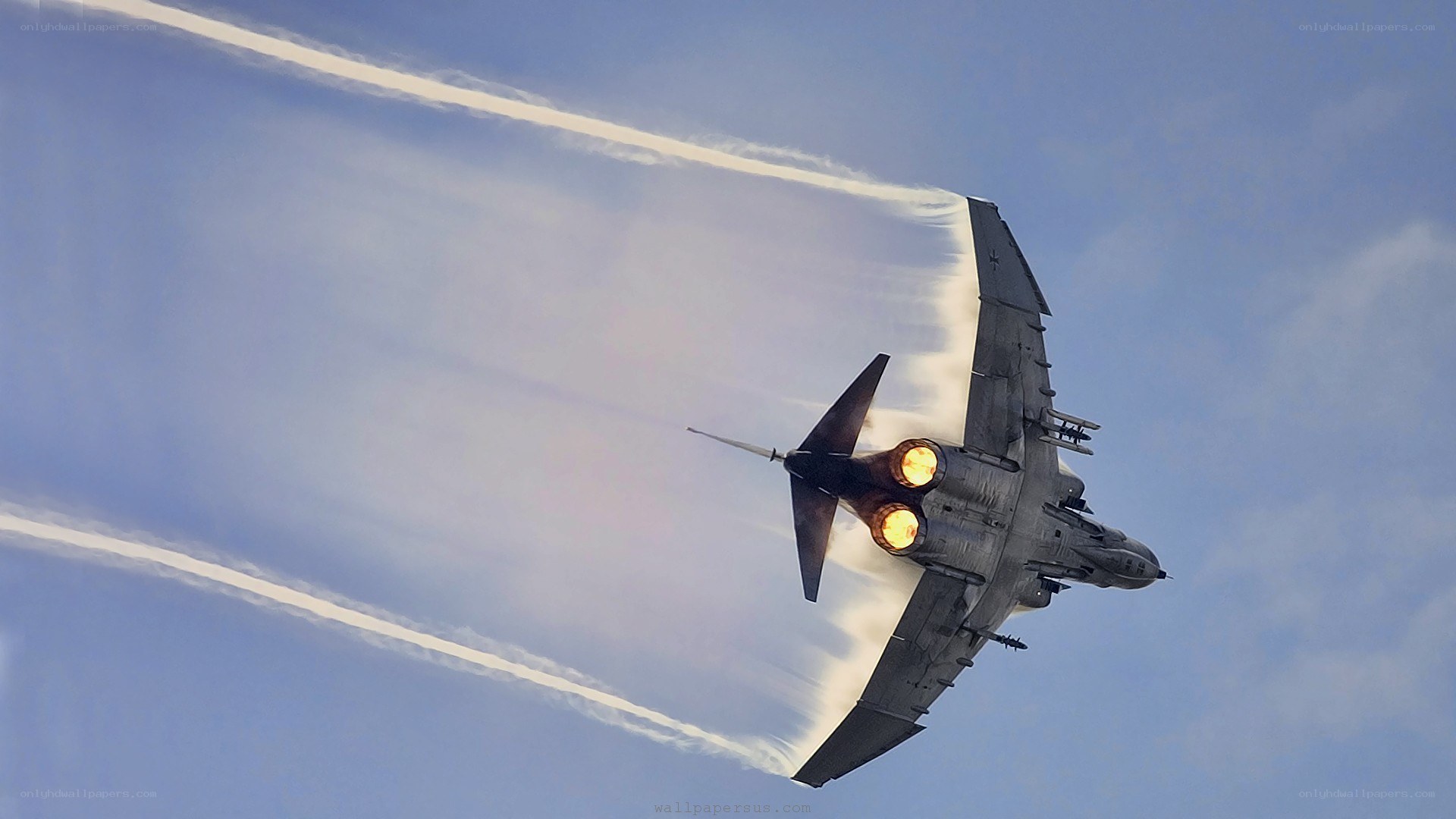 jet fighter in flight