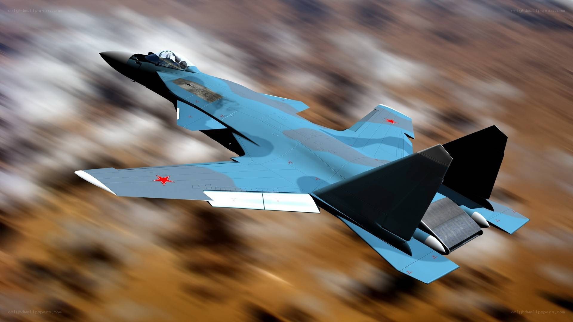 jet fighter in flight