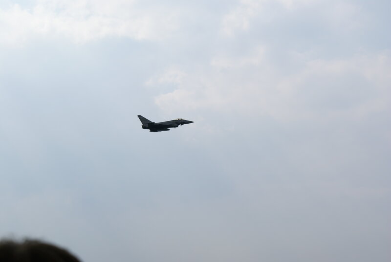 jet fighter in flight
