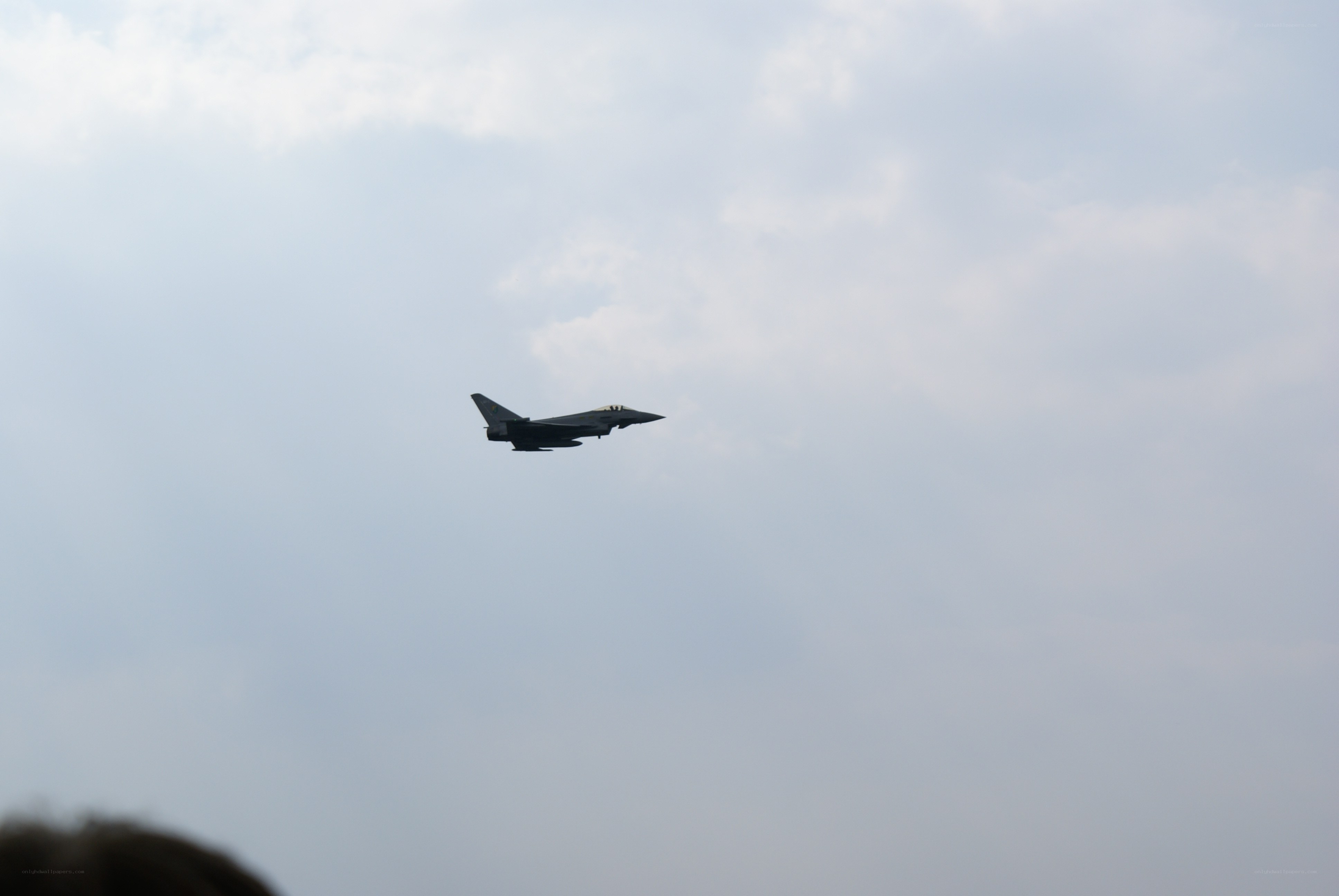 jet fighter in flight