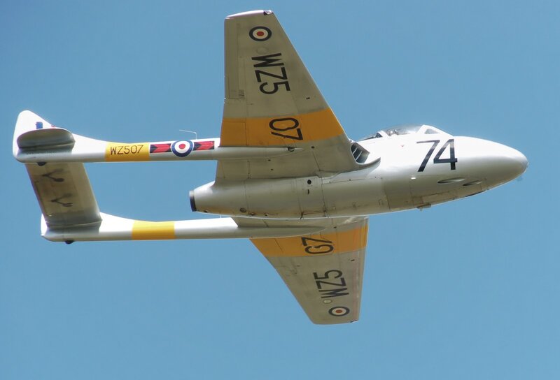 Jet Fighter in Flight — Blue, Clear