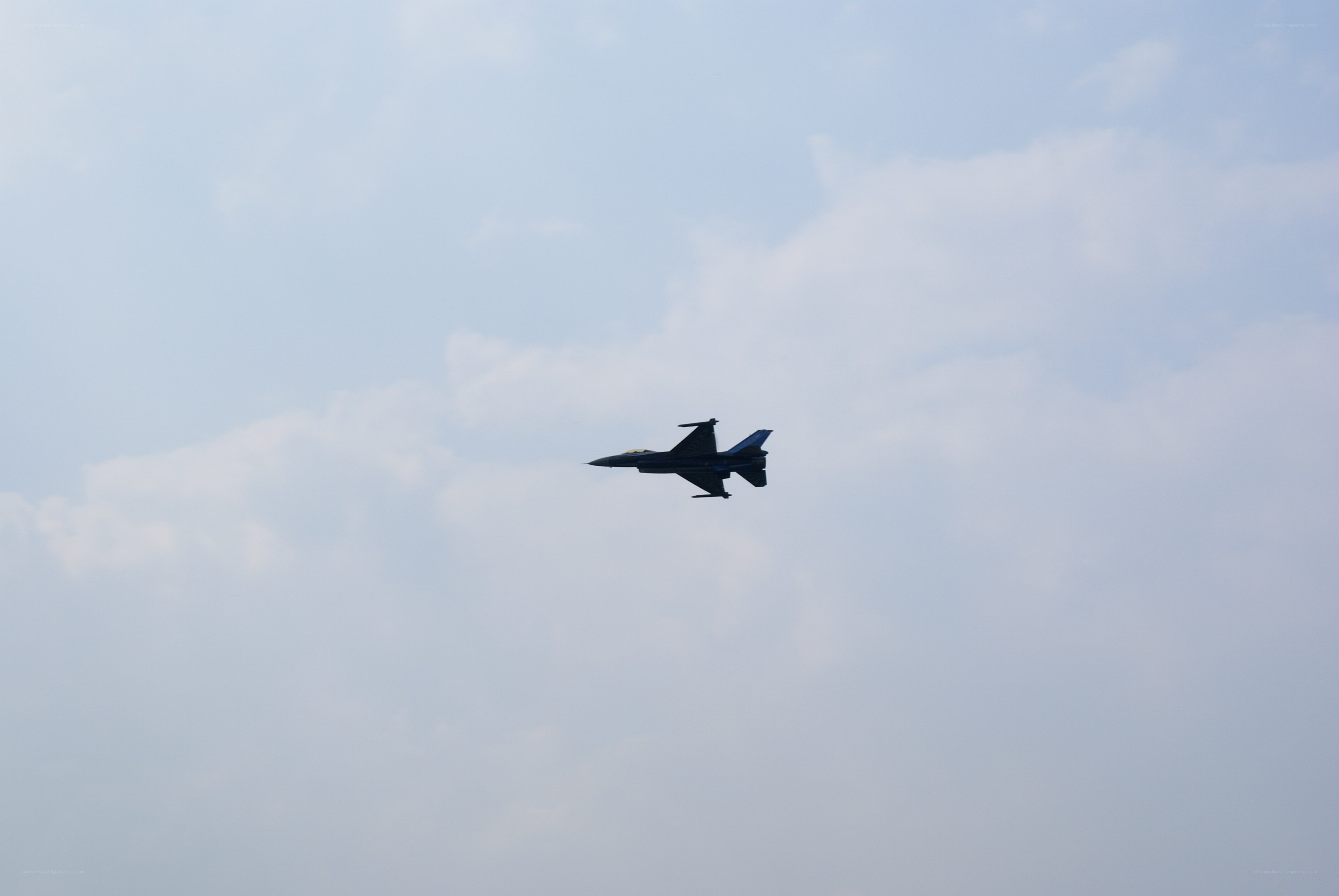 jet fighter in the sky