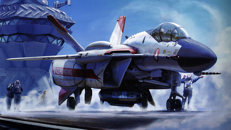 Jet fighter on aircraft carrier