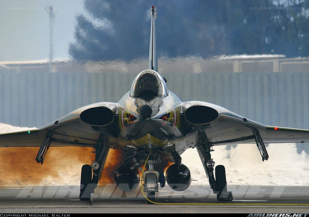 Jet fighter on runway