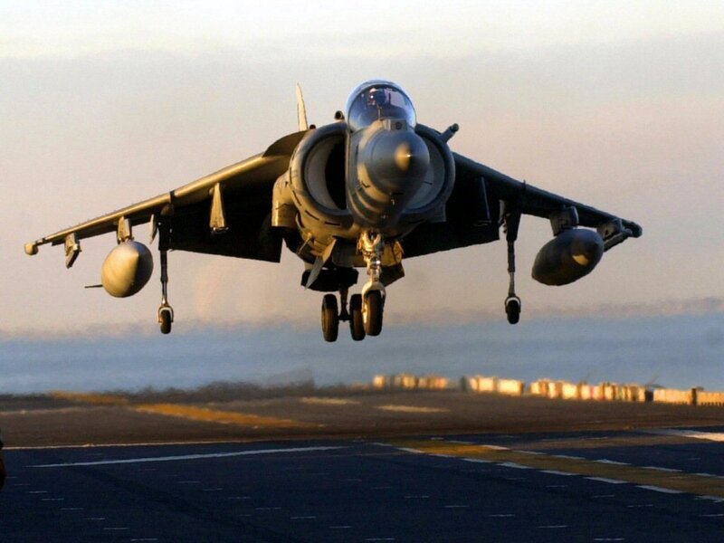Jet Fighter Taking Off — Gray, Dramatic, Sunset, Photograph
