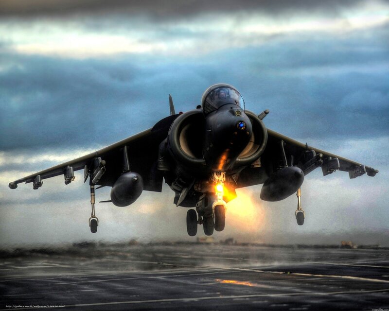 Jet Fighter Taking Off — Gray, Dramatic, Sunset