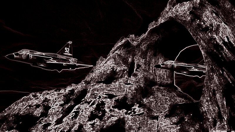 Jet Fighters in Cave
