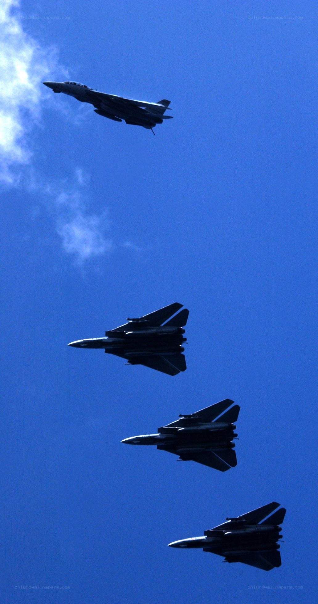 jet fighters in formation