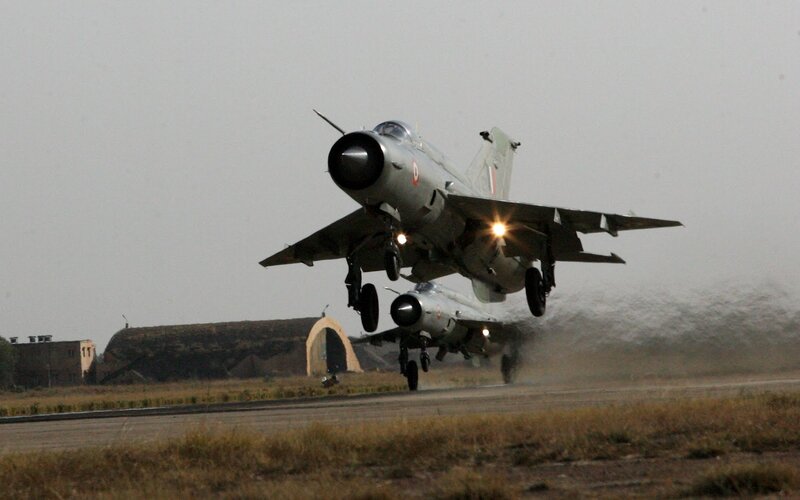 Jet fighters taking off