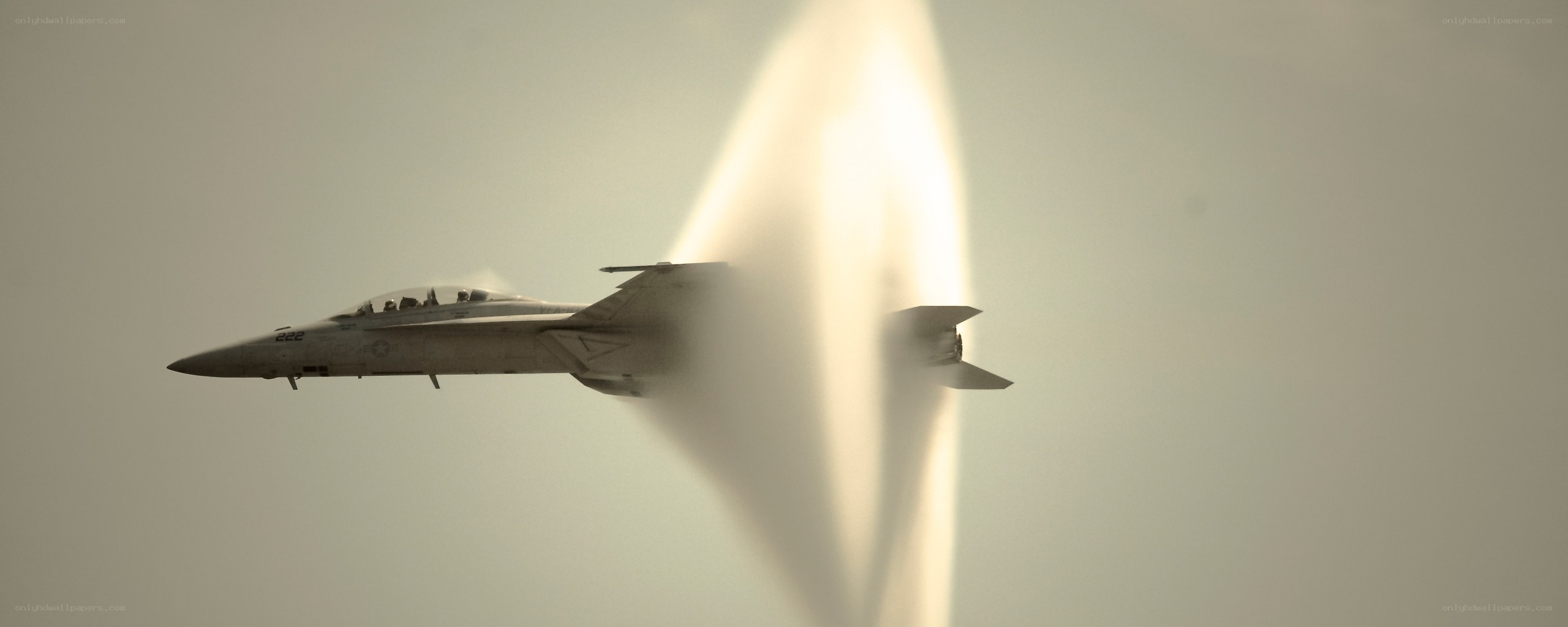 jet flying at supersonic speed