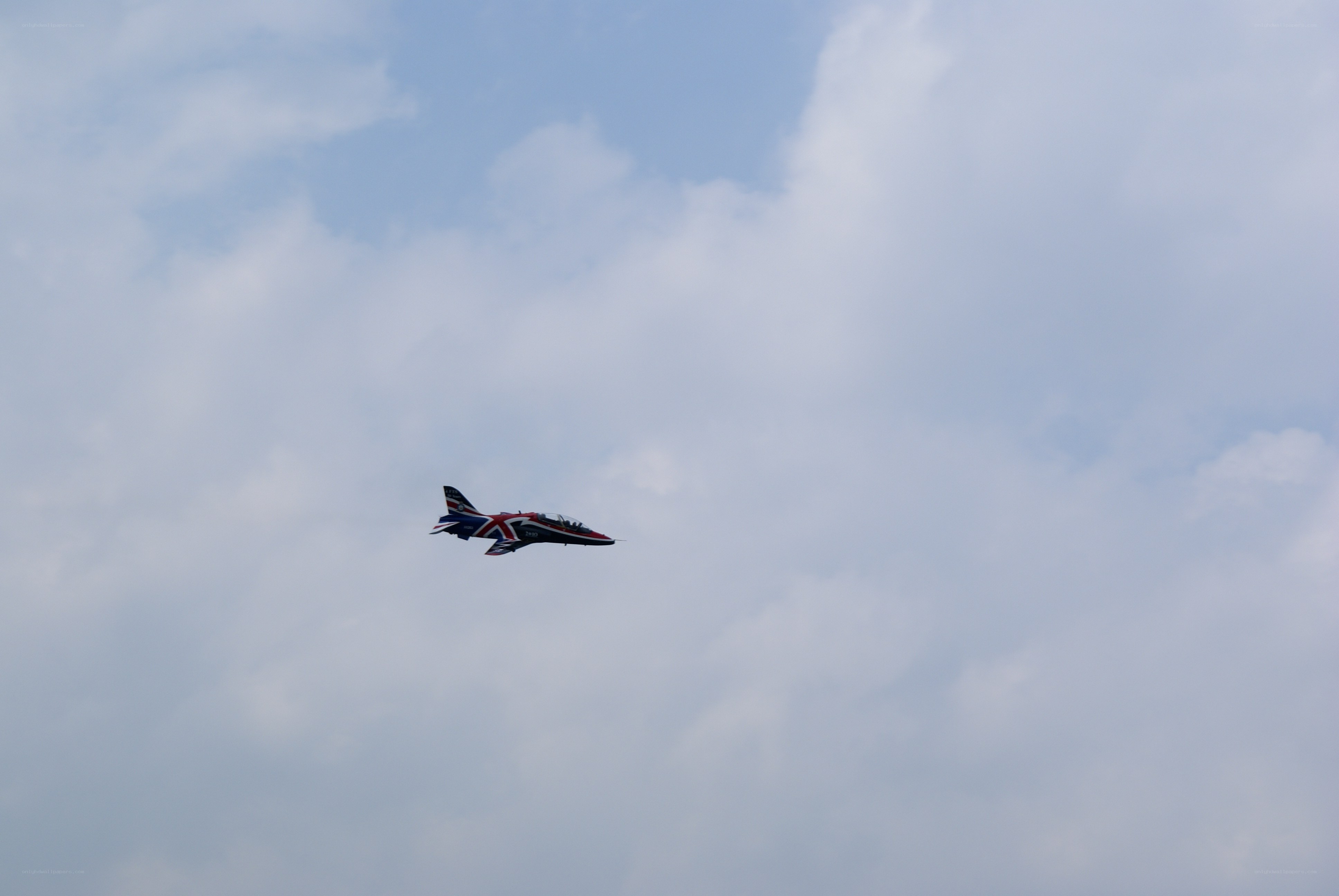 Jet flying in the sky