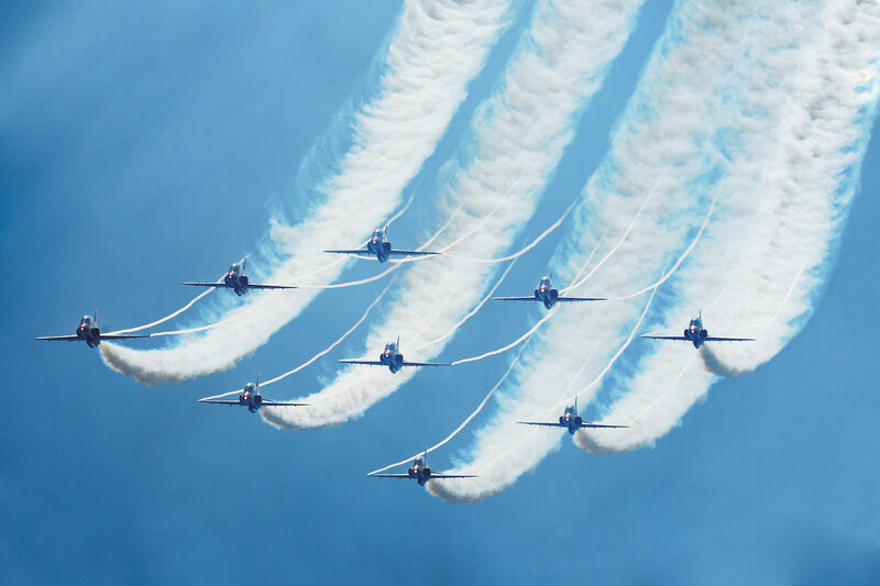 Jet formation in sky