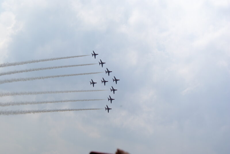 Jet formation in sky