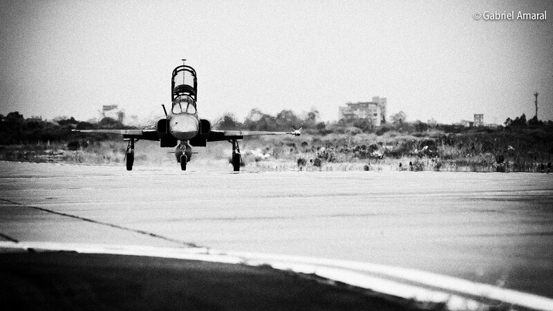 Jet on a runway