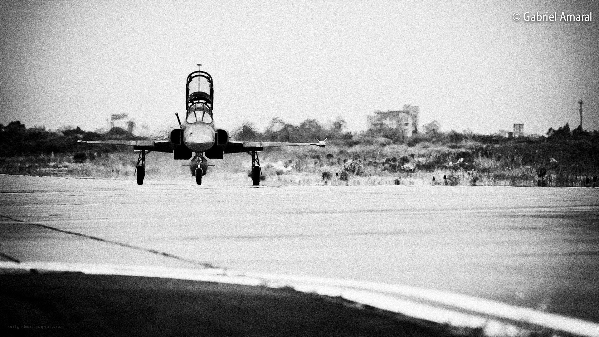 Jet on a runway