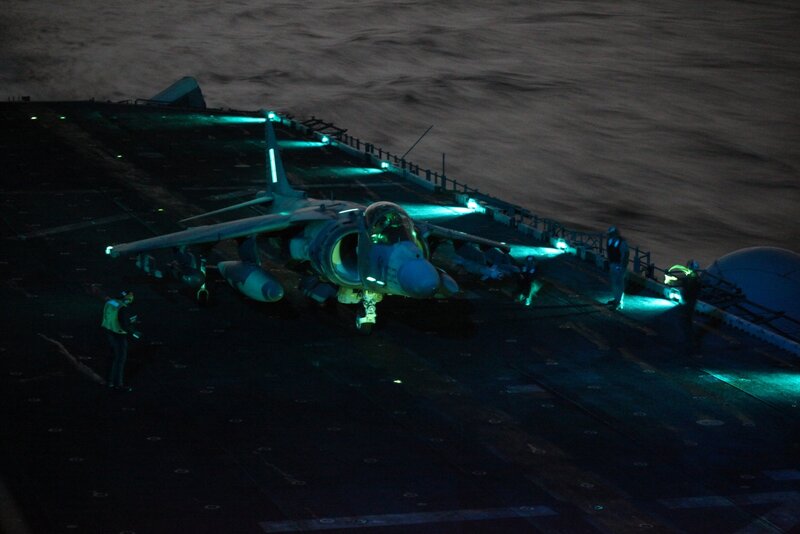 Jet on Aircraft Carrier