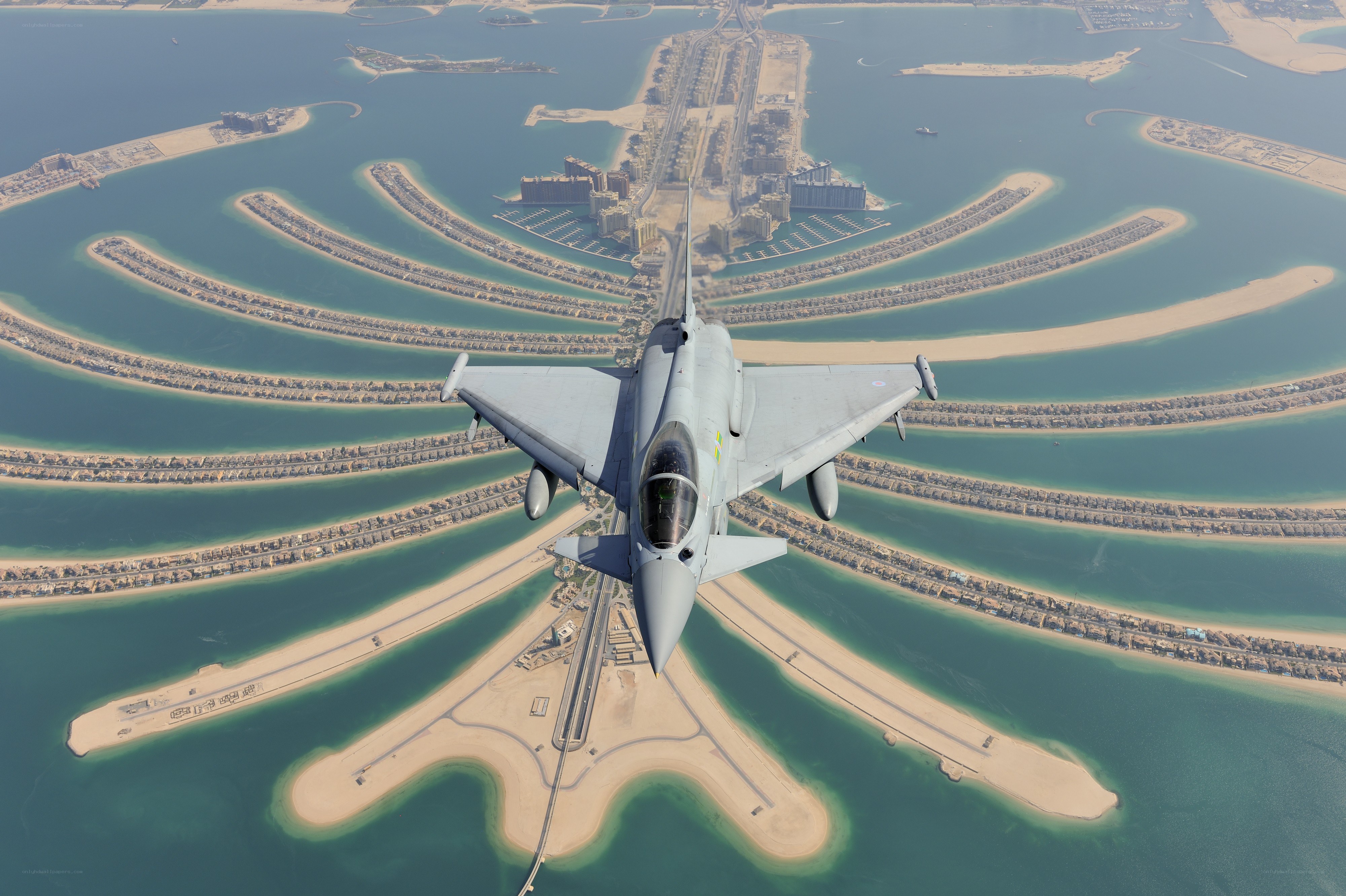Jet over Palm Jumeirah