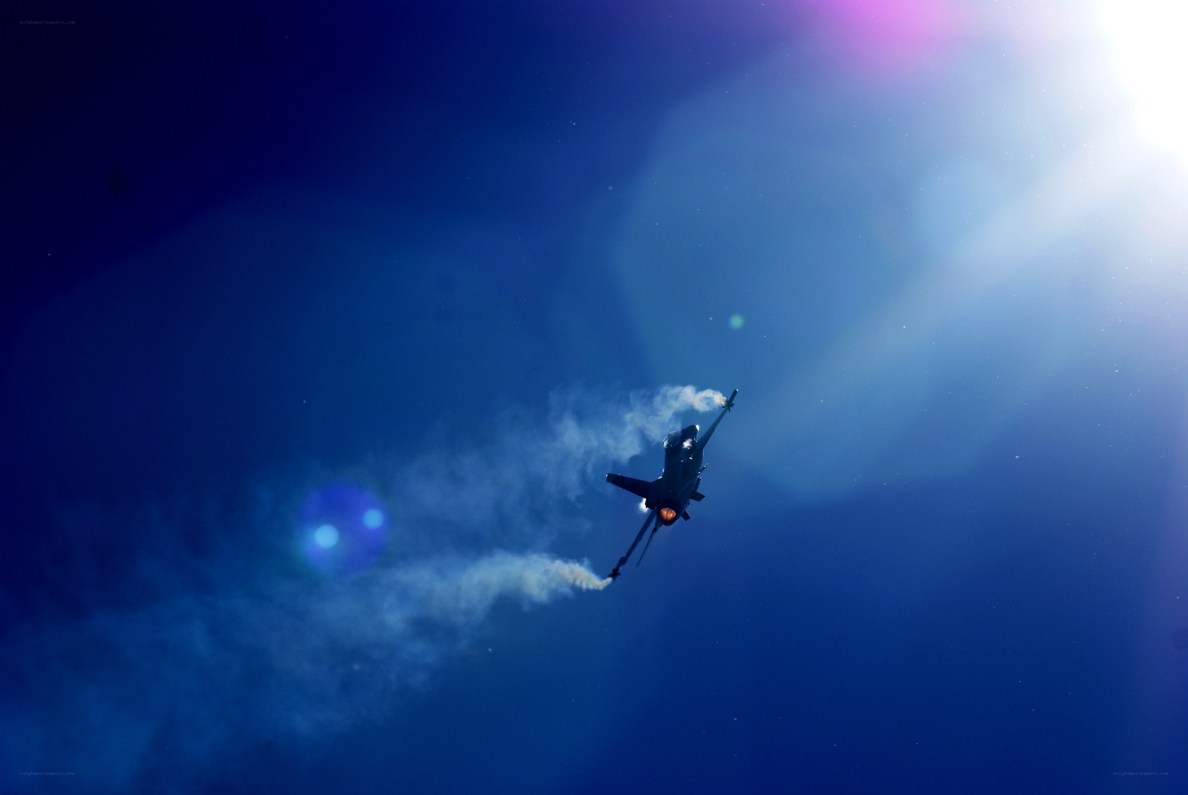 Jet performing aerial maneuver