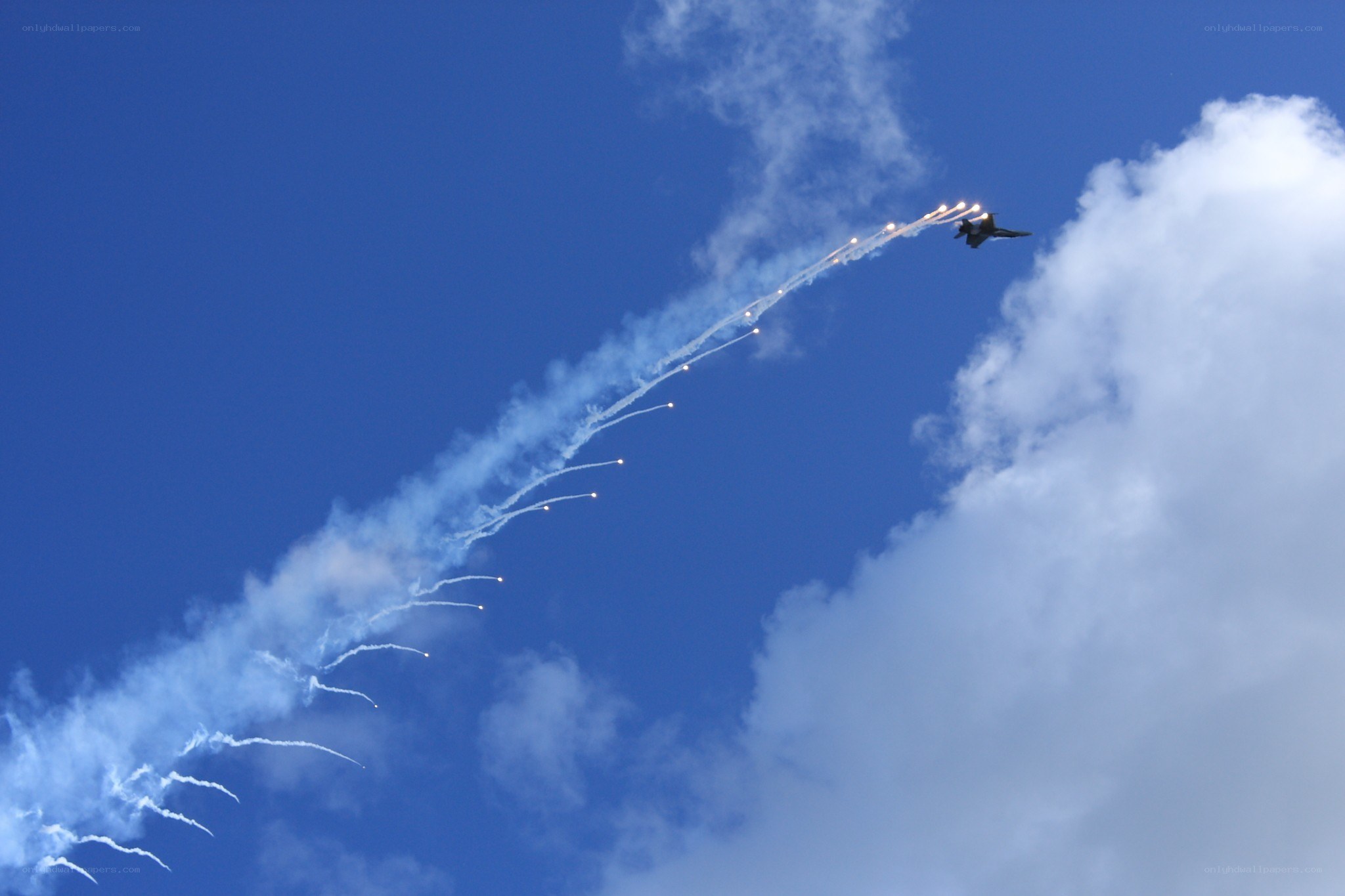 Jet performing aerial maneuver