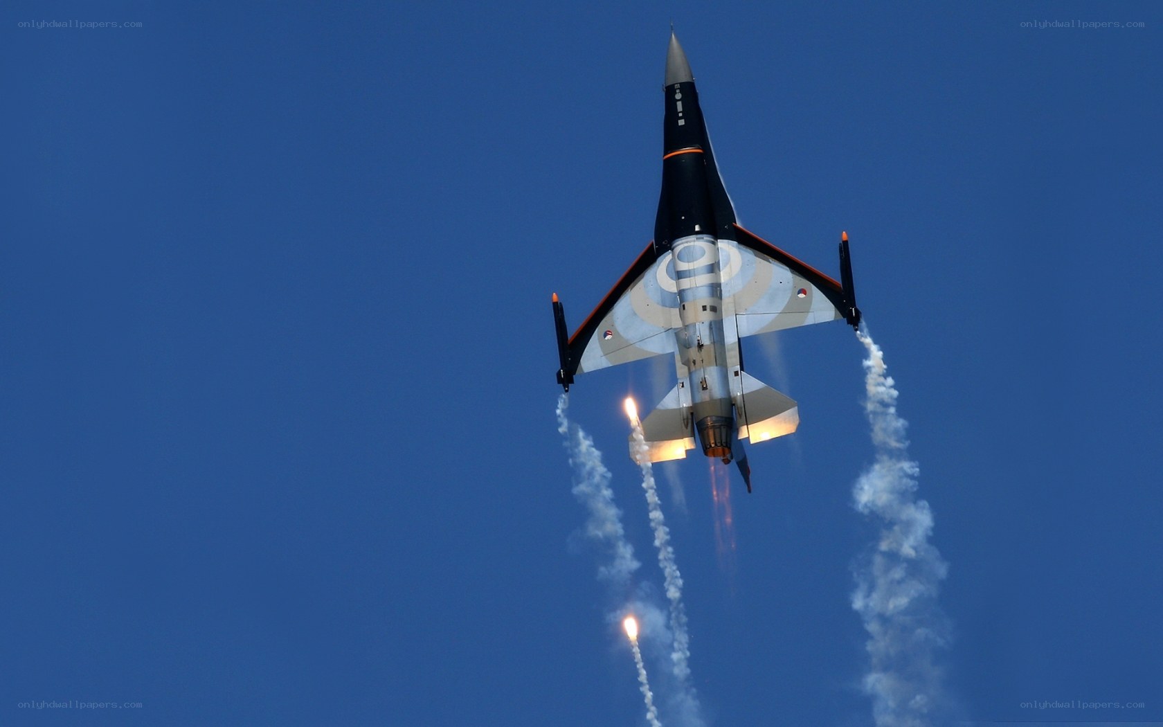 Jet performing aerial maneuver