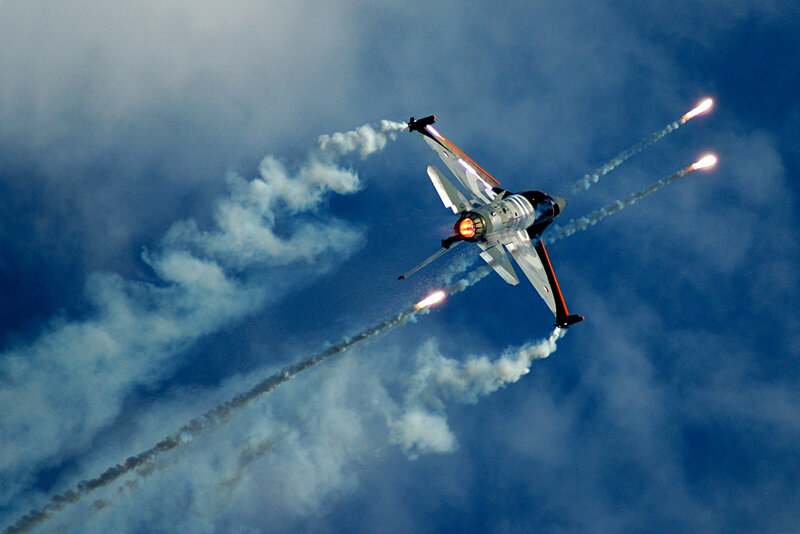 Jet performing aerial maneuver