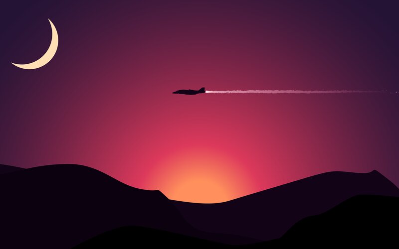 Jet Plane Flying