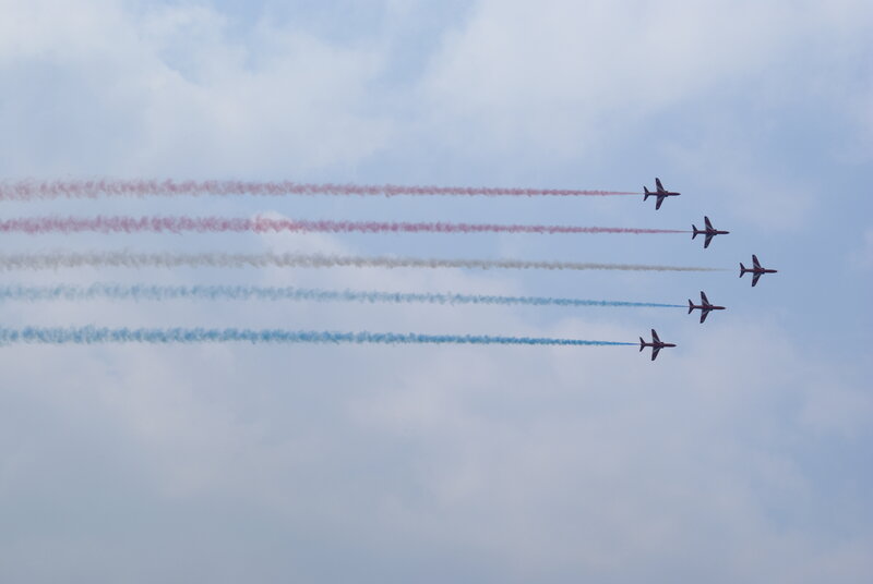 Jet planes in formation