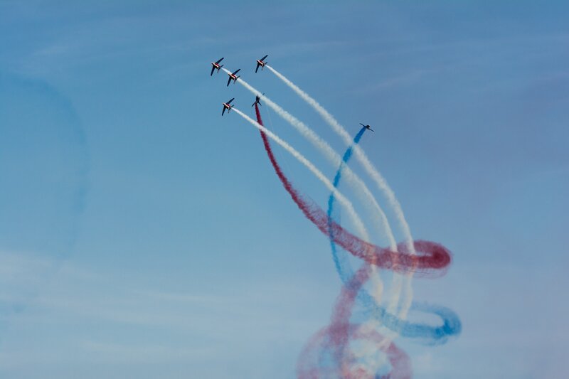 Jet Planes Performing Aerobatics