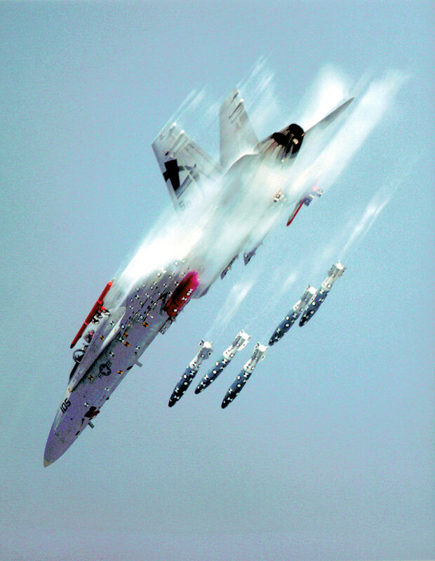 Jet Releasing Bombs