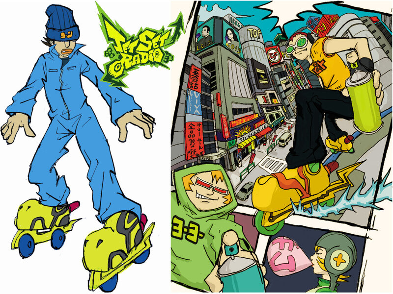 Jet Set Radio character art