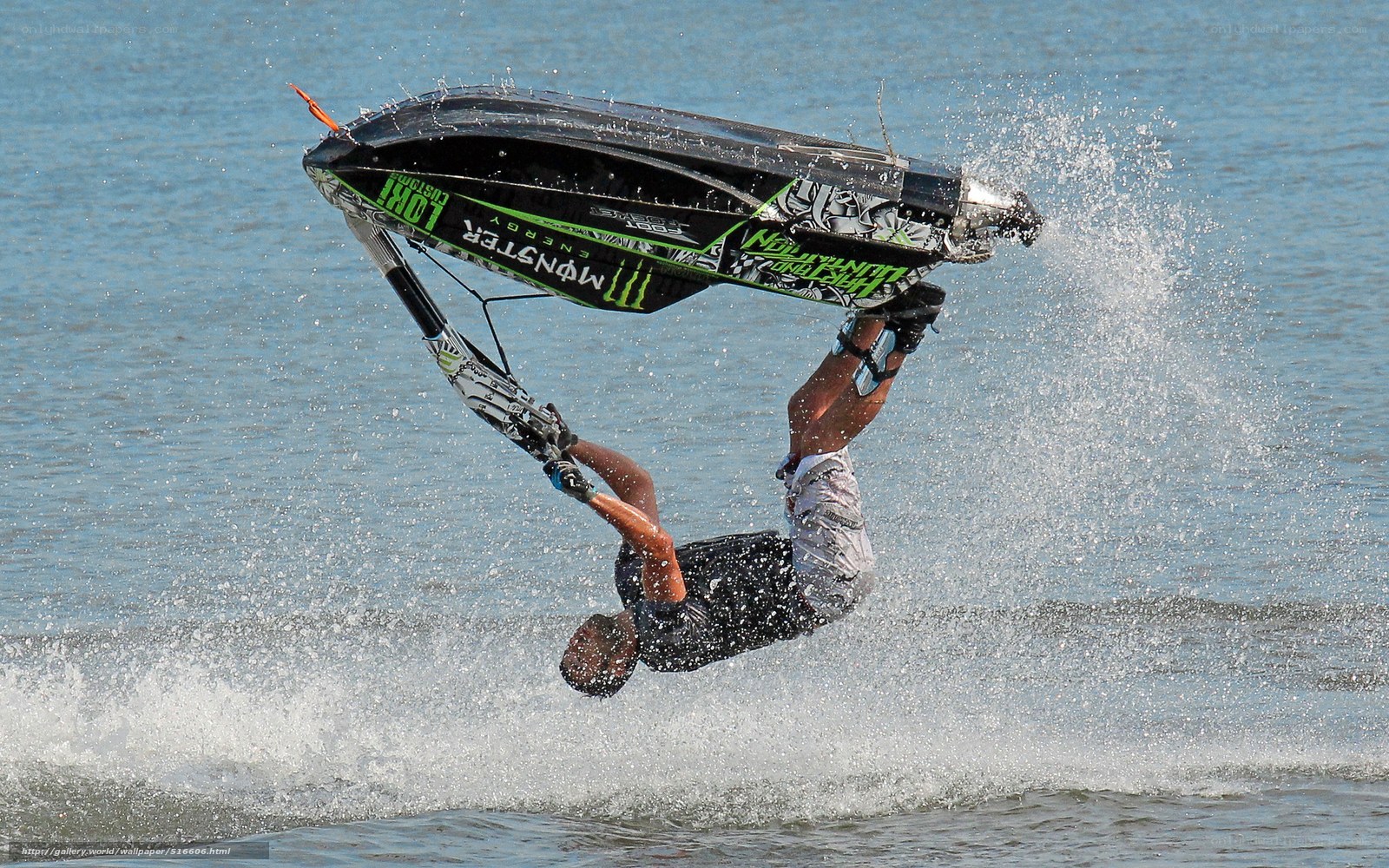 Jet ski acrobatics in action