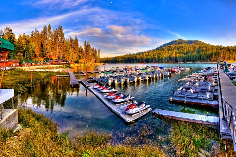 Jet Skis at a Marina