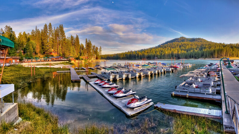 Jet Skis at Marina — Blue
