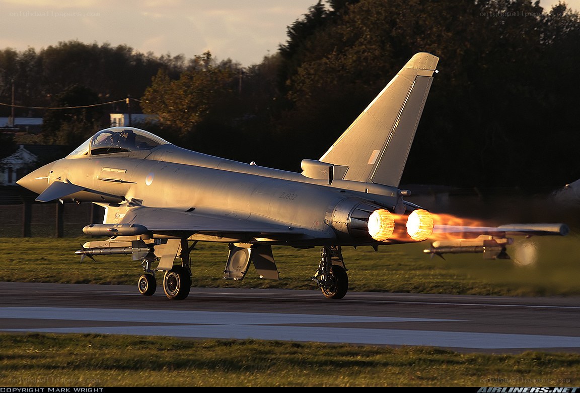 Jet taking off at sunset