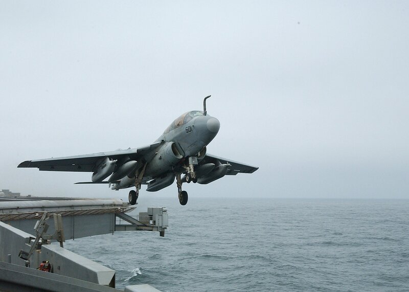 jet taking off from aircraft carrier