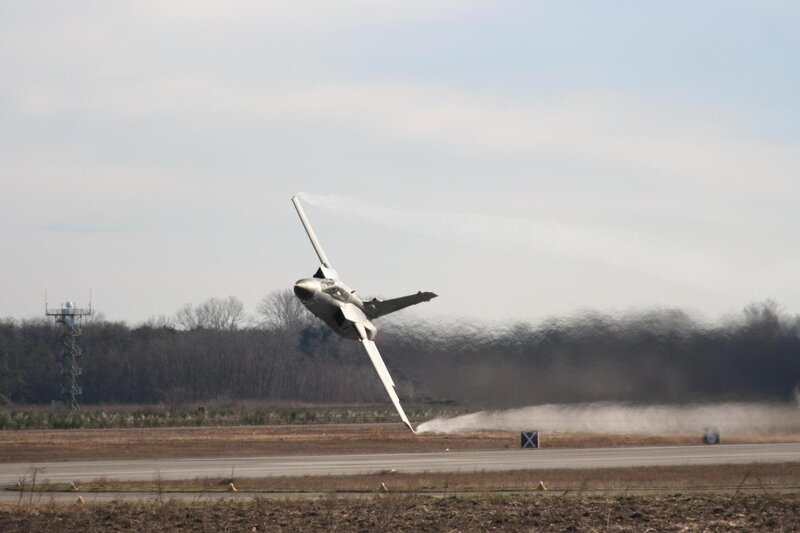 Jet Taking Off — Gray, Dramatic, Afternoon, Photograph