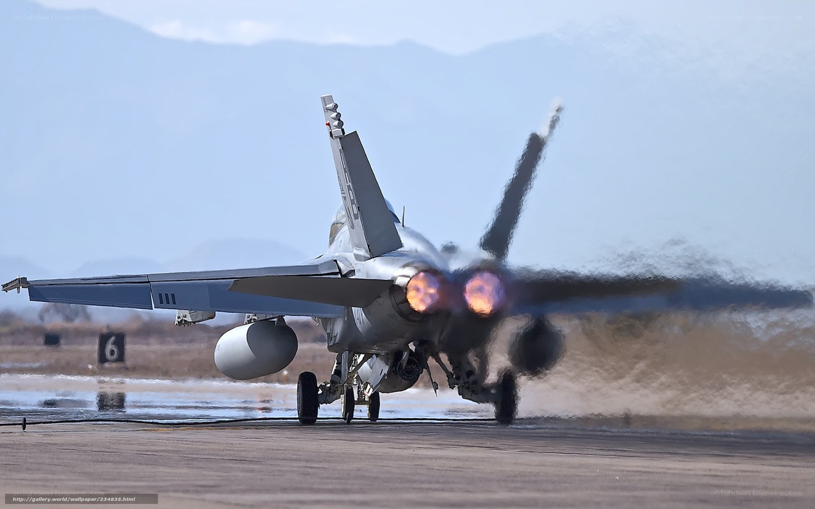 jet taking off on runway