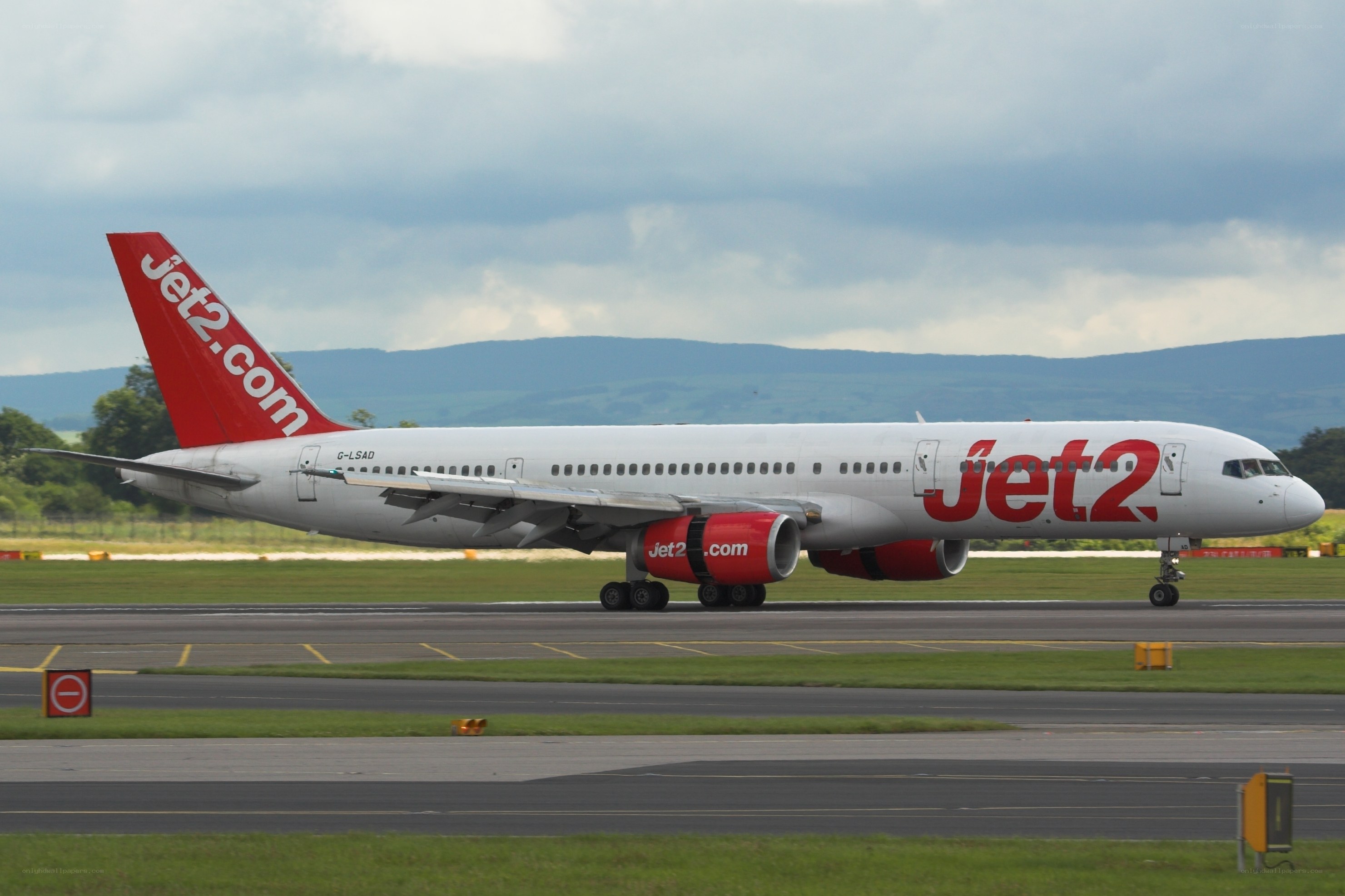 Jet2 airplane on runway