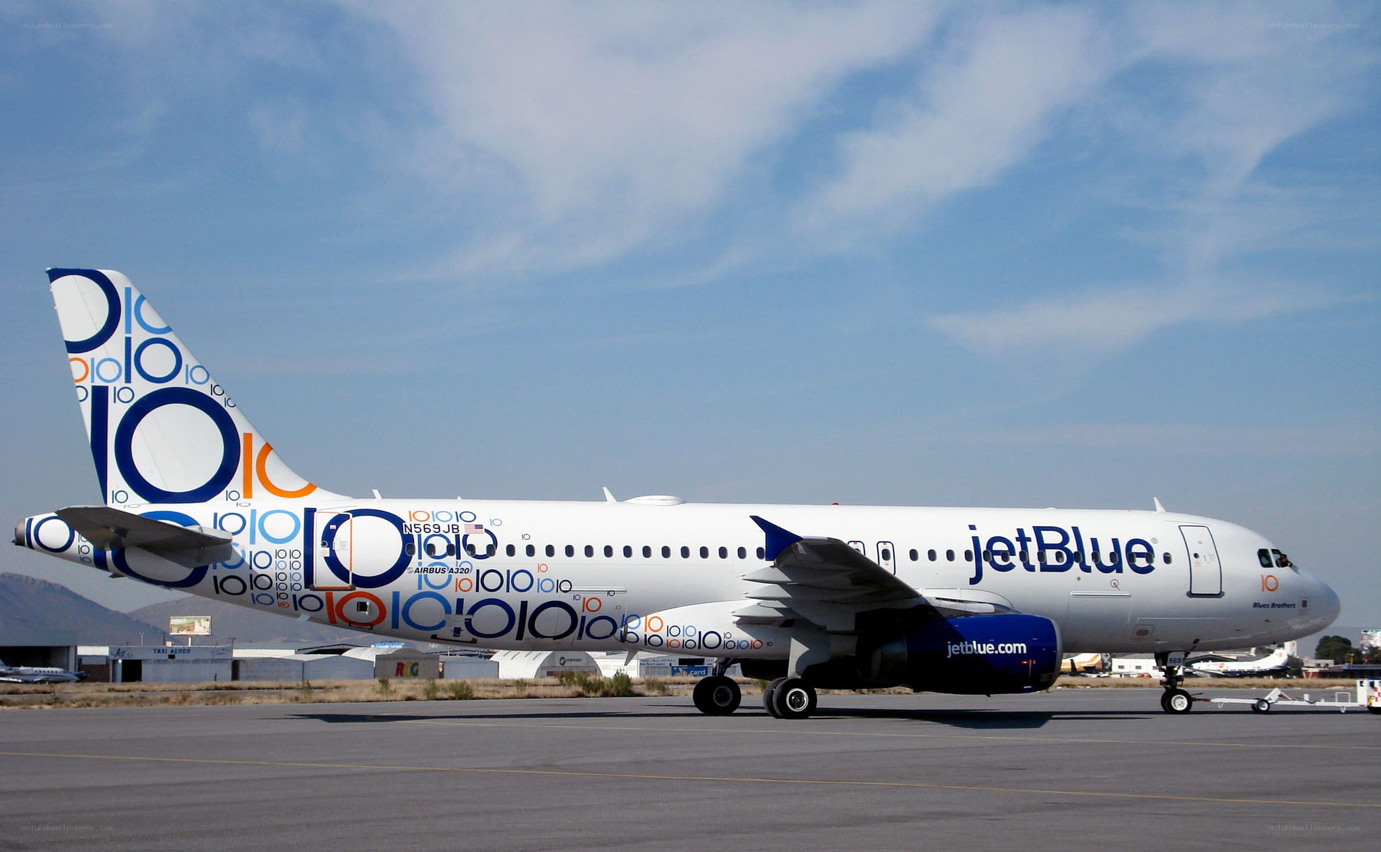 JetBlue airplane on tarmac