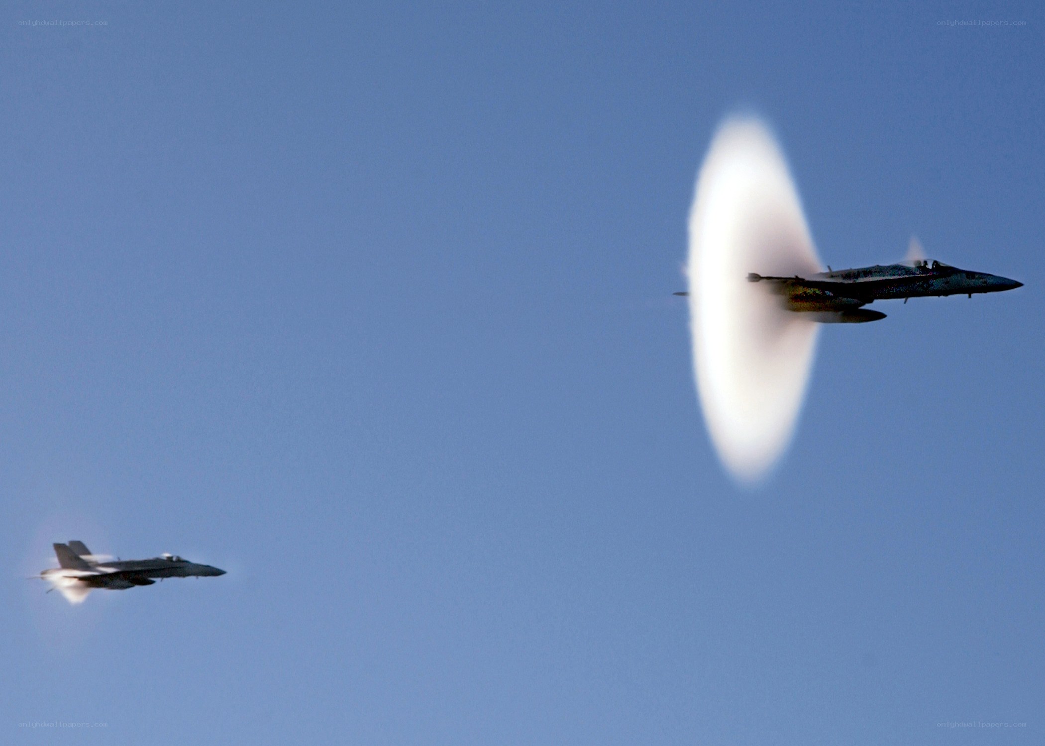 Jets breaking the sound barrier