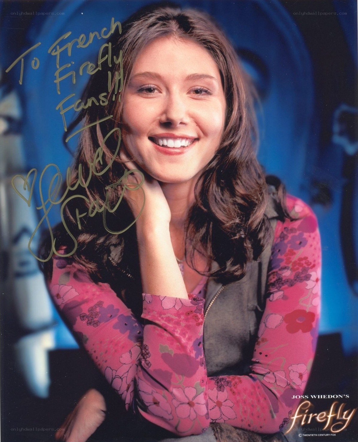Jewel Staite autographed photo